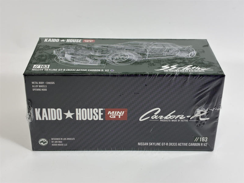 Nissan Skyline GT-R R33 Active Carbon R V2 Kaido House Mini GT KHMG163