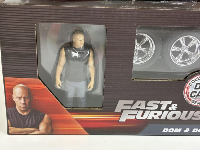 Fast and Furious Dom Figure and Dodge Charger RT Build and Collect 1:24 Jada 35905