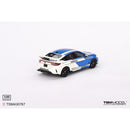 a blue and white toy car