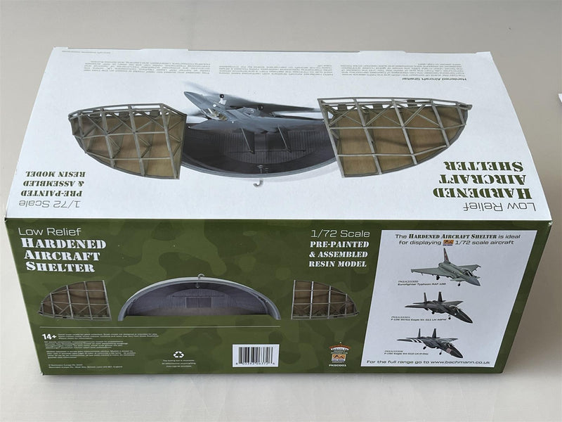 Low Rider Hardened Aircraft Shelter Pre Painted & Assembled Resin Model 1:72 Bachmann PKSC001