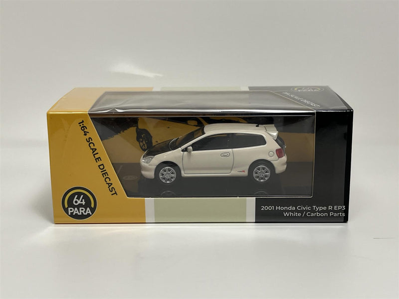 Honda Civic 2001 Type R EP3 White LHD 1:64 Scale Paragon 55347