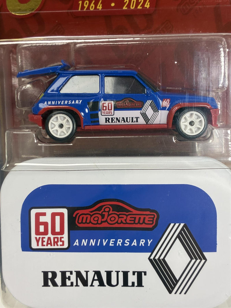 Renault 5 Blue 1:64 Scale Majorette 60 Years Anniversary Edition 212054102