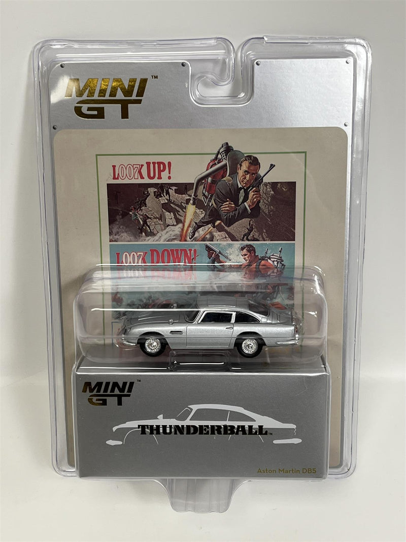 James Bond 007 Thunderball Aston Martin DB5 Silver English Version 1:64 Mini GT MGT00901- 007E