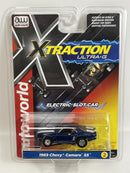 1969 Chevy Camaro SS Blue HO Scale Slot Car X Traction Auto World SC373-2