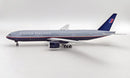 N786UA United Grey Top 777-200 With Stand 1:200 Scale Inflight200 IF772UA1123