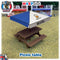 Slot Car Scenery Trackside Picnic Table and Umbrella Pub Bench Blue 1:32 WASP P