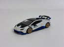 Lamborghini Huracan STO Bianco Asopo RHD 1:64 Scale Mini GT MGT00788R
