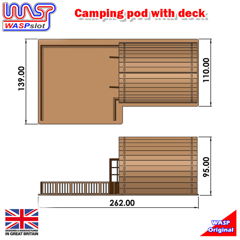 Camping Pod With Deck 1:32 Scale WASP