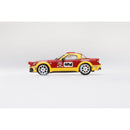 a red and yellow toy car