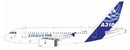 a white and blue airplane
