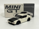 Nissan Skyline Kenmeri Liberty Walk White 1:64 Mini GT MGT00702R