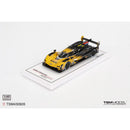 a yellow and black race car