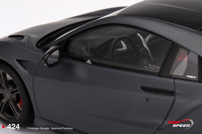 Acura NSX Type S 2022 Gotham Grey Matte 1:18 Scale TSM TS0424