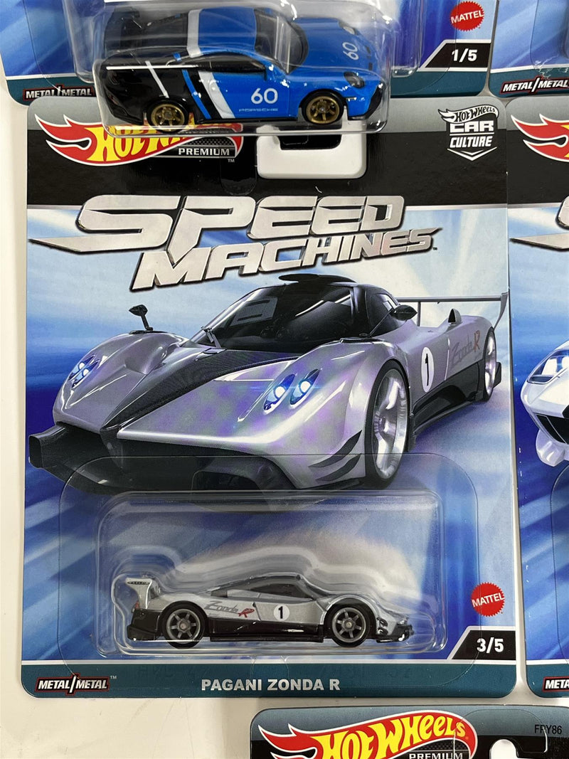 Speed Machines 5 Car Set 1:64 Hot Wheels Real Riders FPY86 977A