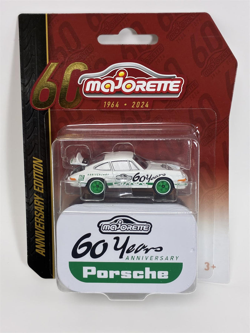 Porsche Carerra White 1:64 Scale Majorette 60 Years Anniversary Edition 212054102