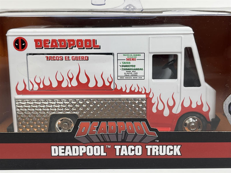 Deadpool Taco Truck White Red 1:32 Scale Jada 99800