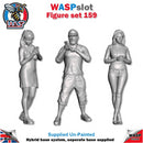 Trackside Unpainted Figures Scenery Display 3 x Mobile Phone Users Set 159 New 1:32 Scale Wasp