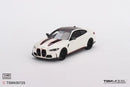a white and black toy car