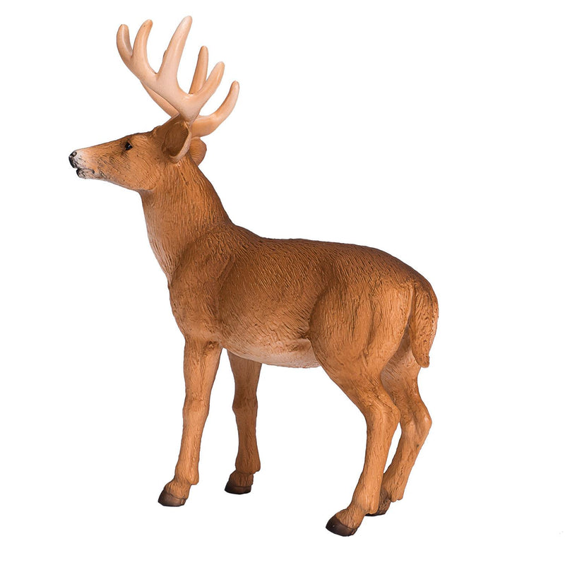 White Tailed Deer Buck Wildlife Toy Figure 12.5 cm Height Approx Mojo Fun 387038