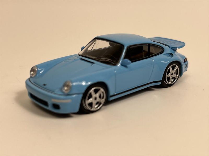 RUF CTR Anniversary Bayrisch Himmelblau LHD 1:64 Scale Mini GT MGT00562L