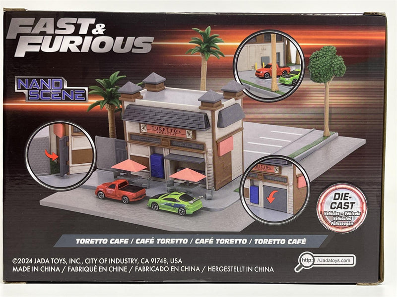 Fast and Furious Dom Toretto's Market and Cafe Diorama Nano Scene Jada 34914
