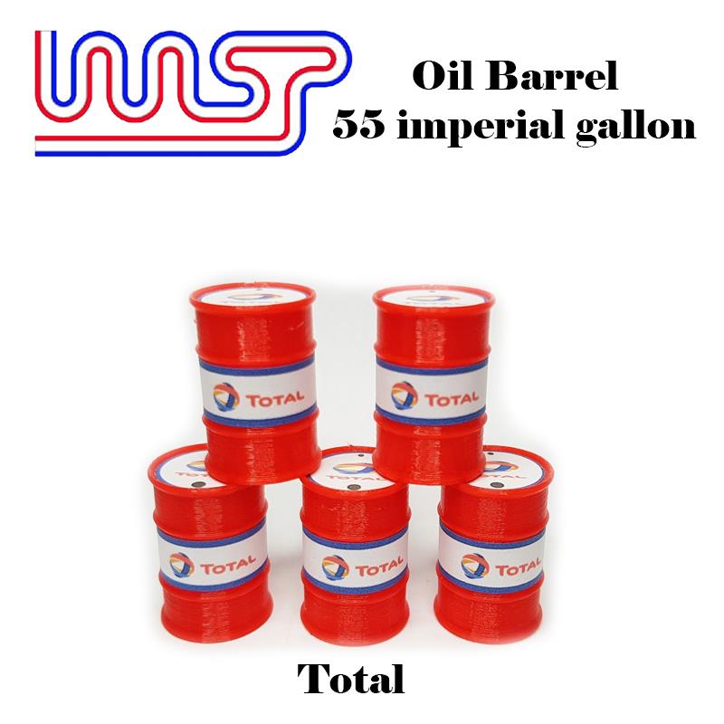 Total 5 x Barrel Drum 1:32 Scale Slot Car Track Scenery Wasp