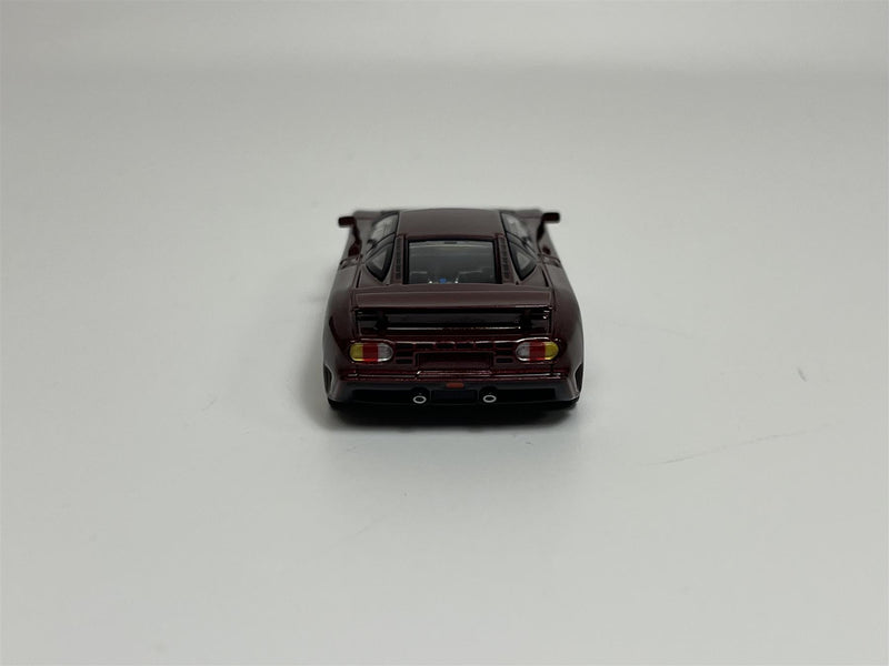 Bugatti EB110 GT Dark Red Metallic LHD 1:64 Scale Mini GT MGT00806L