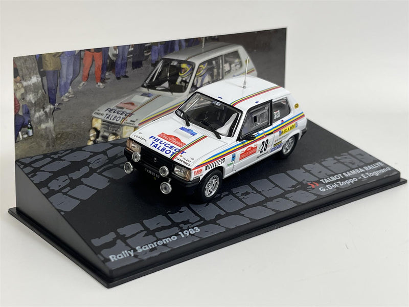 G Del Zoppa E Tognana Talbot Samba Rallye Sanremo 1983 1:43 Altaya TS1