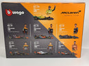 McLaren Formula 1 Set of 7 Cars with Display Stand 1:43 Scale Bburago 38169