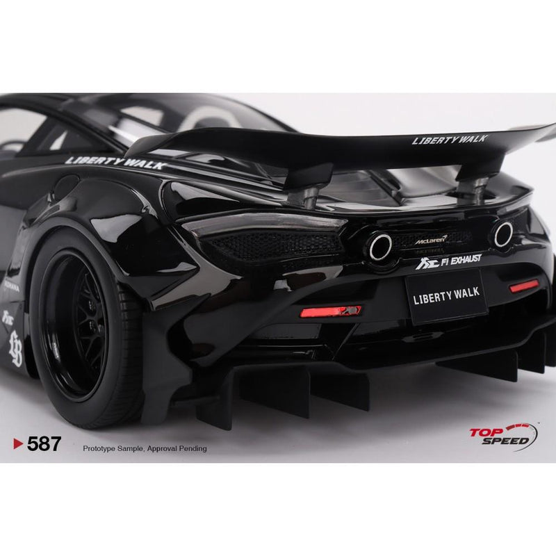 McLaren 720S LB Works Black Tas 2024 1:18 Scale Topspeed TS0587
