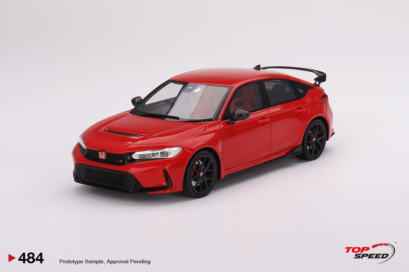 Honda Civic Type R Rallye Red RHD 2023 1:18 Scale TSM TS0484