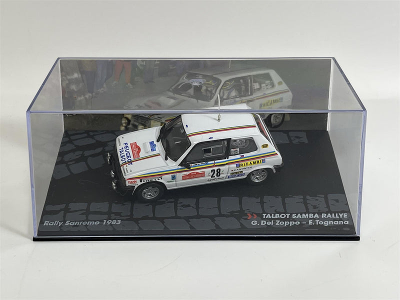 G Del Zoppa E Tognana Talbot Samba Rallye Sanremo 1983 1:43 Altaya TS1