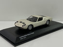 lamborghini miura p400 white/silver 1:64 scale kyosho 6930a3