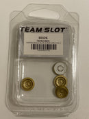 team slot e0126 campagnolo alfa gtam wheel inserts gold painted x 4