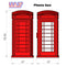 red telephone box slot car scenery 1 unit new 1:32 scale wasp