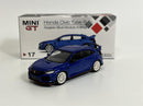 Honda Civic Type R Aegean Blue Modulo Edtion LHD 1:64 Scale Mini GT MGT00017L