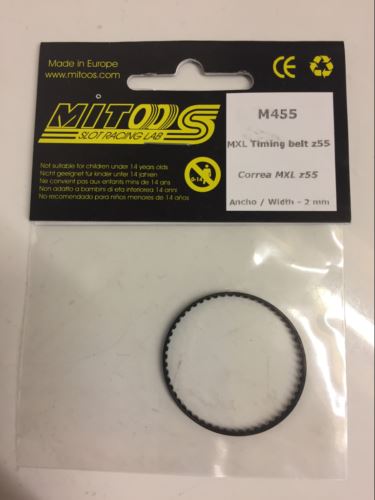 mitoos m455 mxl timing belt z55 tooth width 2mm new