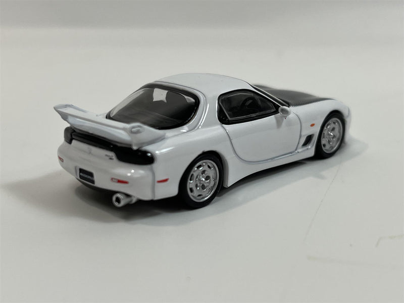 Mazda RX-7 FD3S Mazdaspeed A Spec White Black 1:64 Tarmac Works 012WH