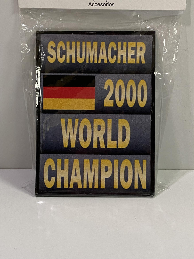 michael schumacher world champion 2000 f1 board signage 1:18 cartrix sch118