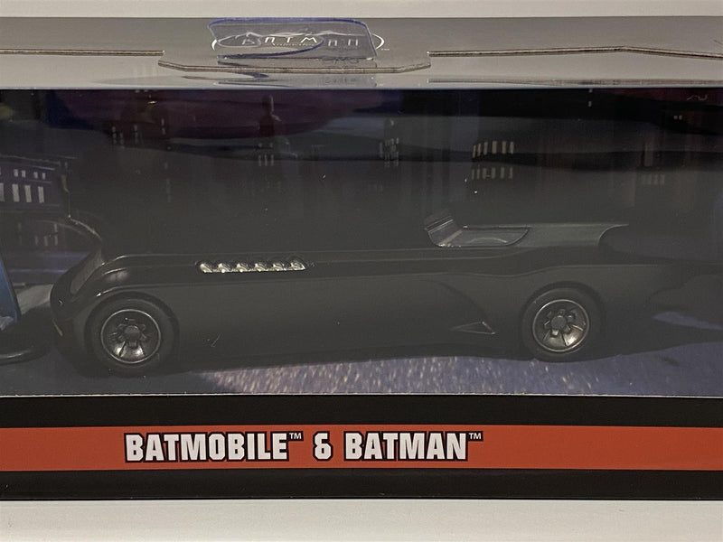 batman animated batmobile with figure 1:32 scale jada 31705