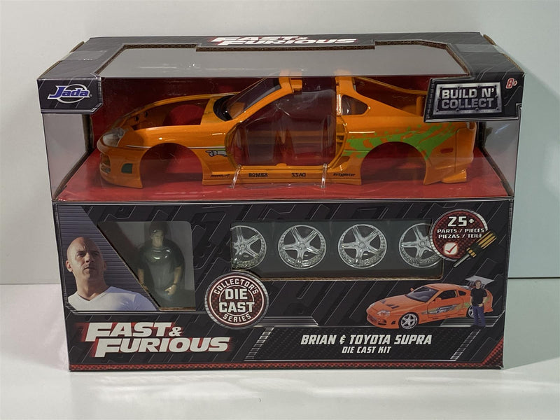 fast and furious brian's toyota supra with figure 1:24 scale metal kit jada 30699