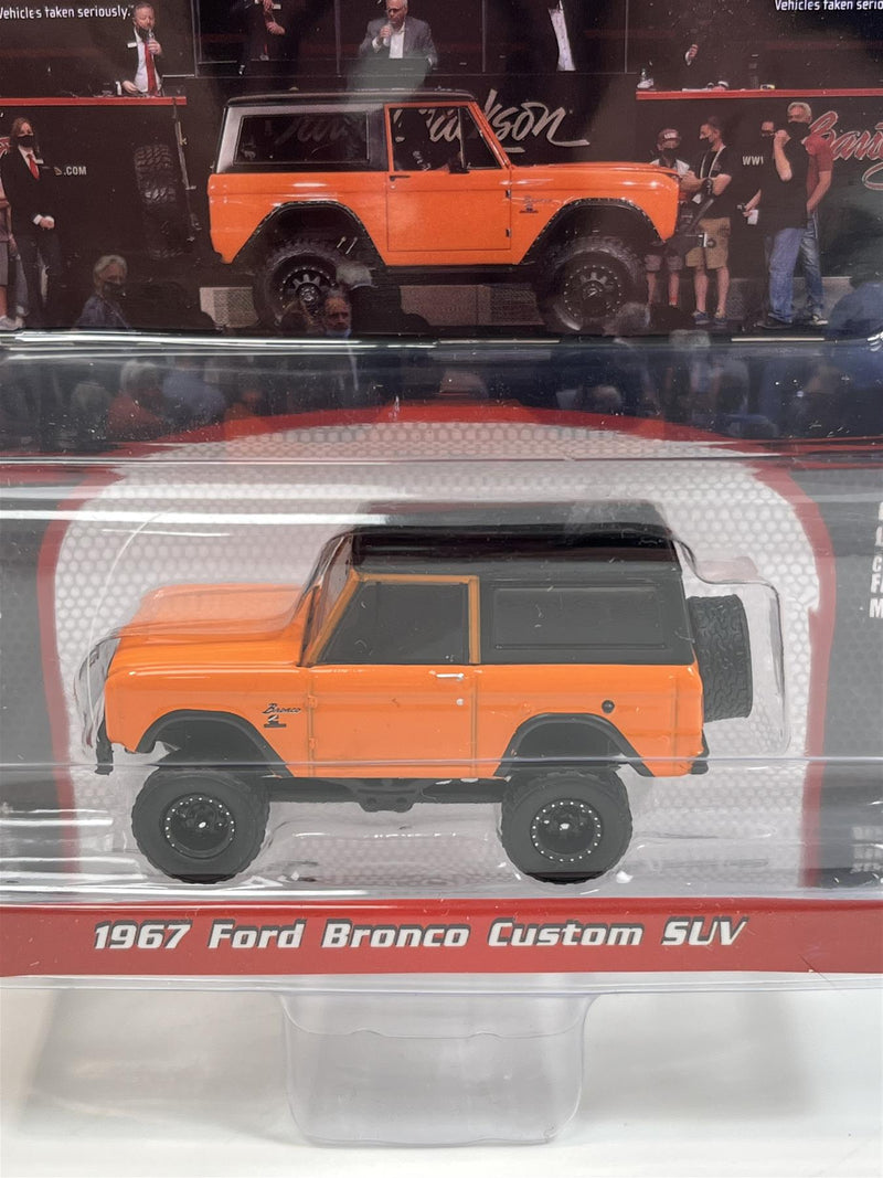 1967 Ford Bronco Custom SUV Orange Black 1:64 Greenlight 37260C