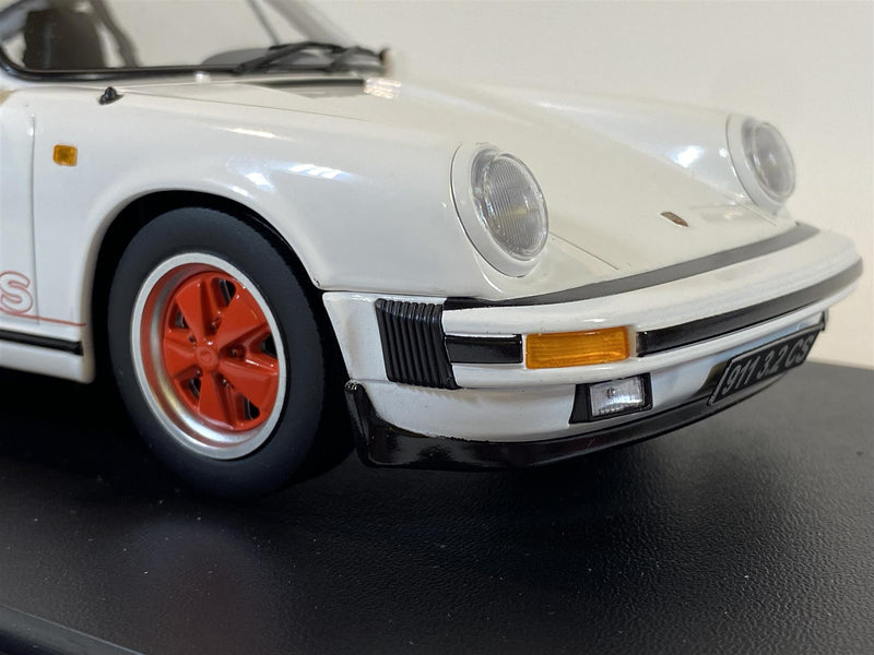 1989 porsche 911 carrera 3.2 clubsport white red 1:18 scale kk scale 180871