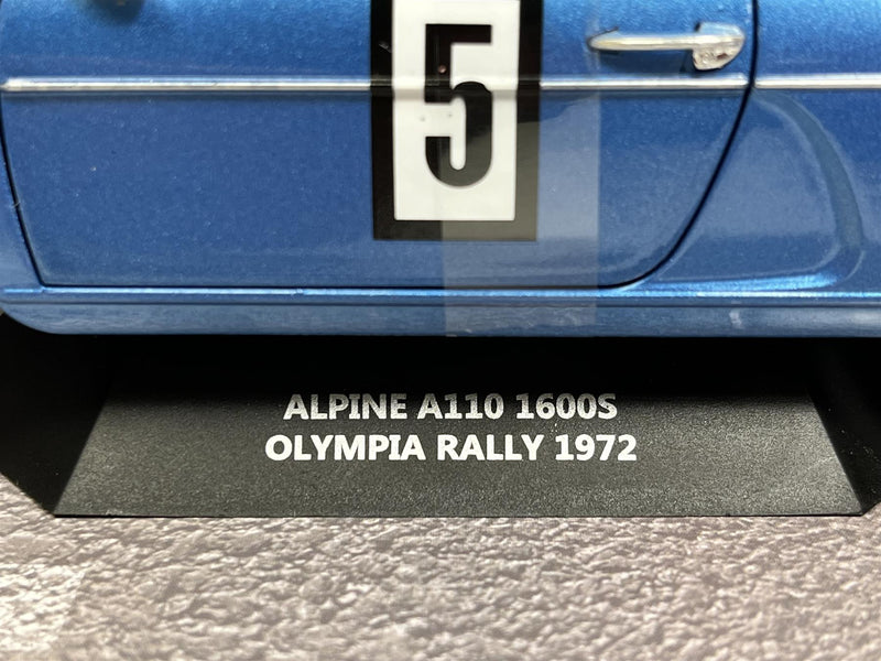 Alpine A110 1600S Olympia Rally 1972 1:18 Scale Solido 1804205