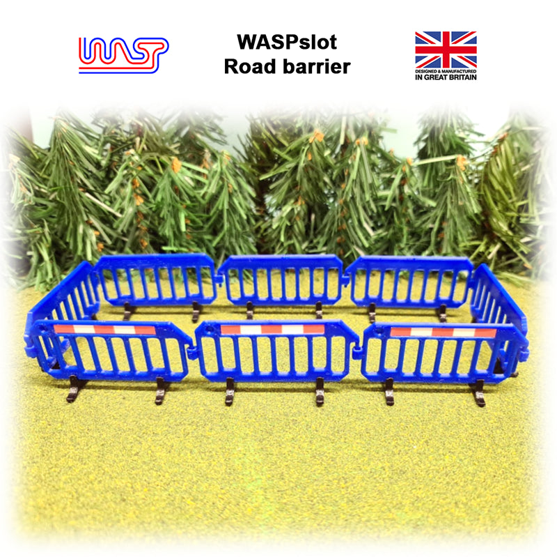 slot car trackside scenery green road barriers x 8 1:32 scale wasp
