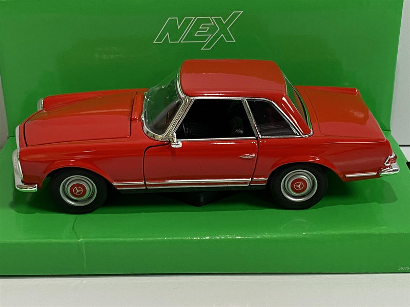 mercedes benz 230 sl red 1:24 scale welly 24093