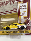 2021 Chevrolet Corvette Stingray Coupe Running On Empty 1:64 Scale Greenlight 41130E