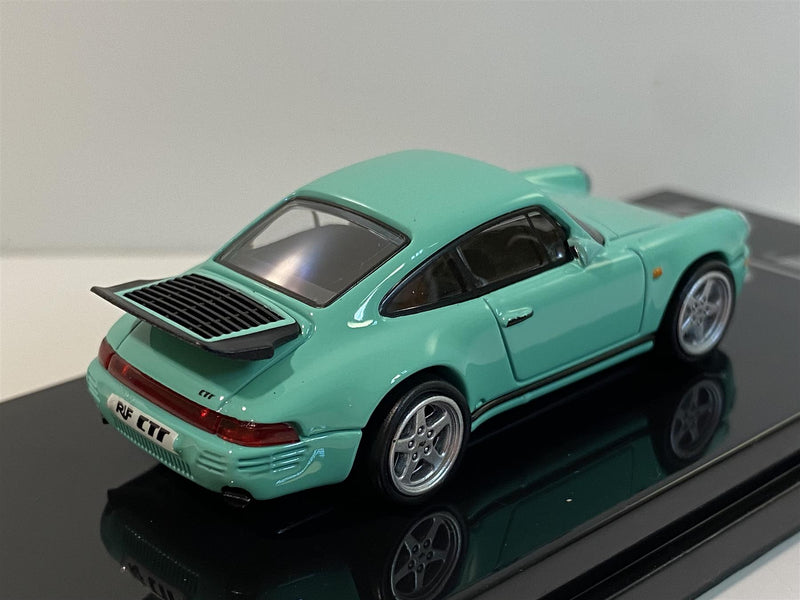 porsche ruf ctr yellowbird 1987 mint green 1:64 scale paragon 65293r