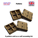 slot car trackside scenery 4 x pallet kit 1:32 scale wasp