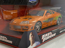 fast & furious brian's toyota supra orange jada 97168 scale 1:24 scale